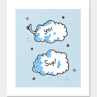 YO! cloud friends Posters and Art